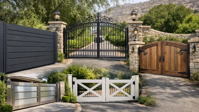 10 Custom Driveway Gate Ideas That Last