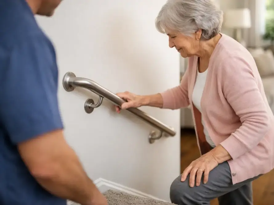 Handrail Installation for Elderly Safety at Home